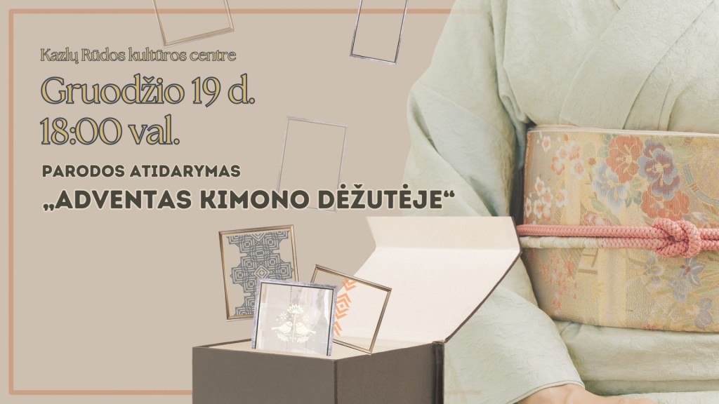 Adventas kimono dėžutėje