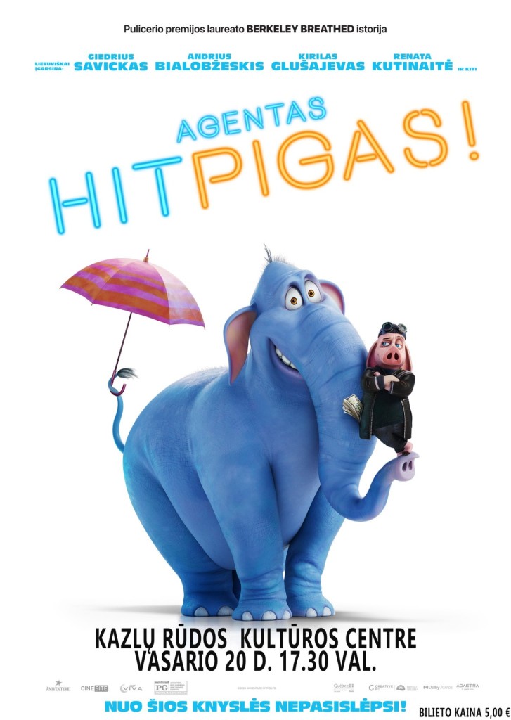 Animacinis filmas „Agentas Hitpigas” Kazlų Rūdoje