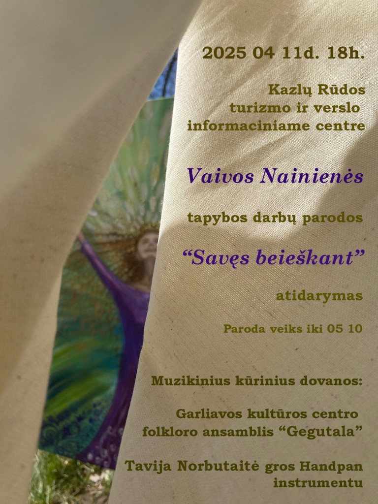 Vaivos Nainienės tapybos darbų parodos SAVĘS BEIEŠKANT atidarymas